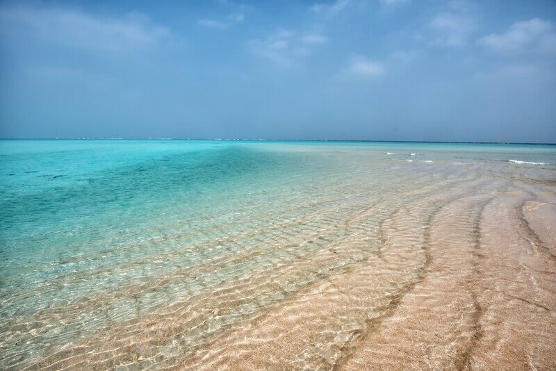 百合ヶ浜の砂洲